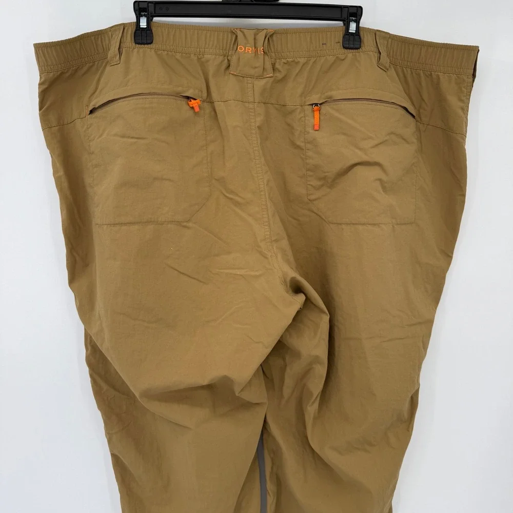Orvis Pants Mens XXXL 30 Tan Outdoor Hiking Nylon Performance Straight Leg